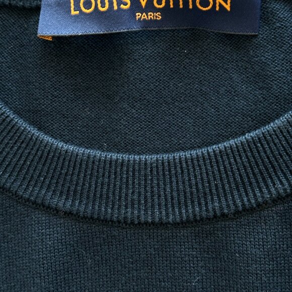 Louis Vuitton Nigo Navy Heart Intarsia T-Shirt - Picture 3 of 8